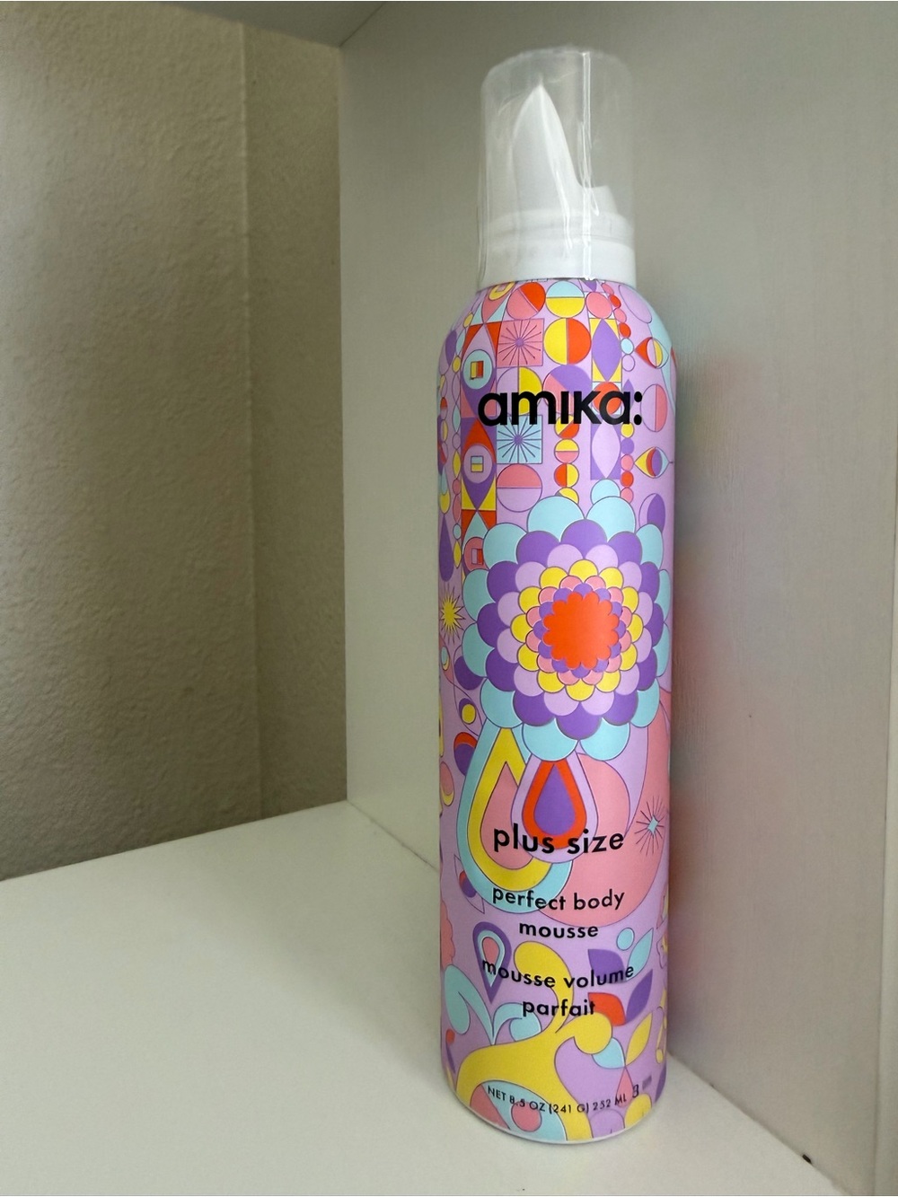 amika Pink & Purple Floral Plus Size Body Mousse